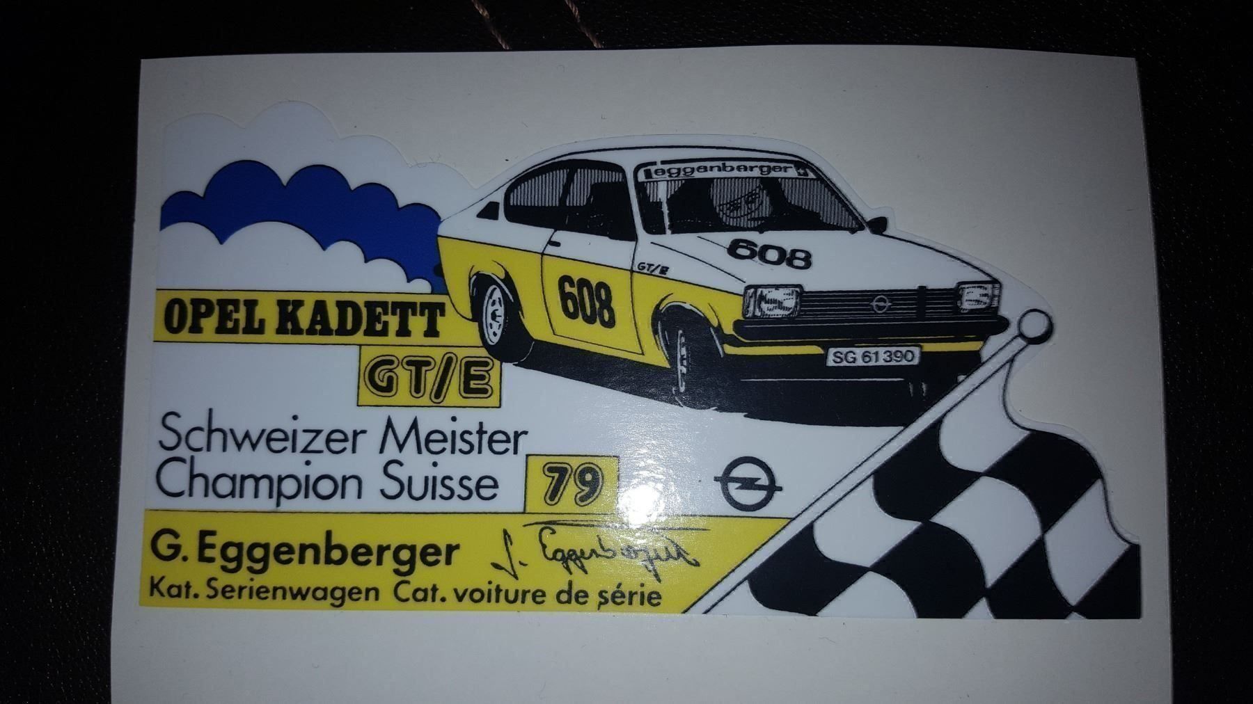 Opel Tutti pezzi di ricambio auto: Opel Kadett C Kleber Schweizer Meister – Nuovo (secondo la descrizione) da Triesenberg venduto da ELFINCO