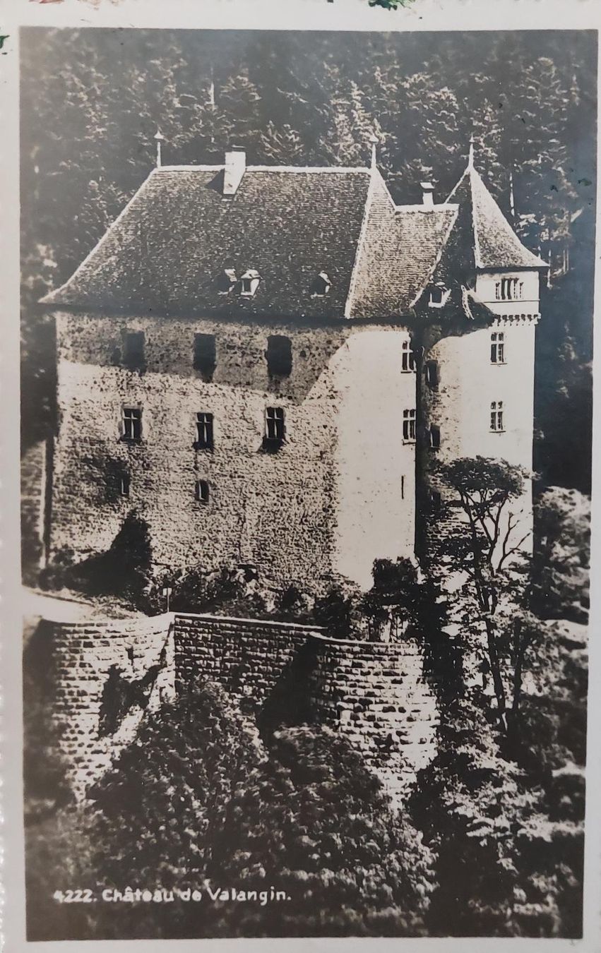 Cartoline postali: VALANGIN - Le Château – Usato da Delémont venduto da Domdom1