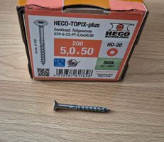 HECO TOPIX-plus Senkkopf Schrauben 5x50 Inox 150Stk