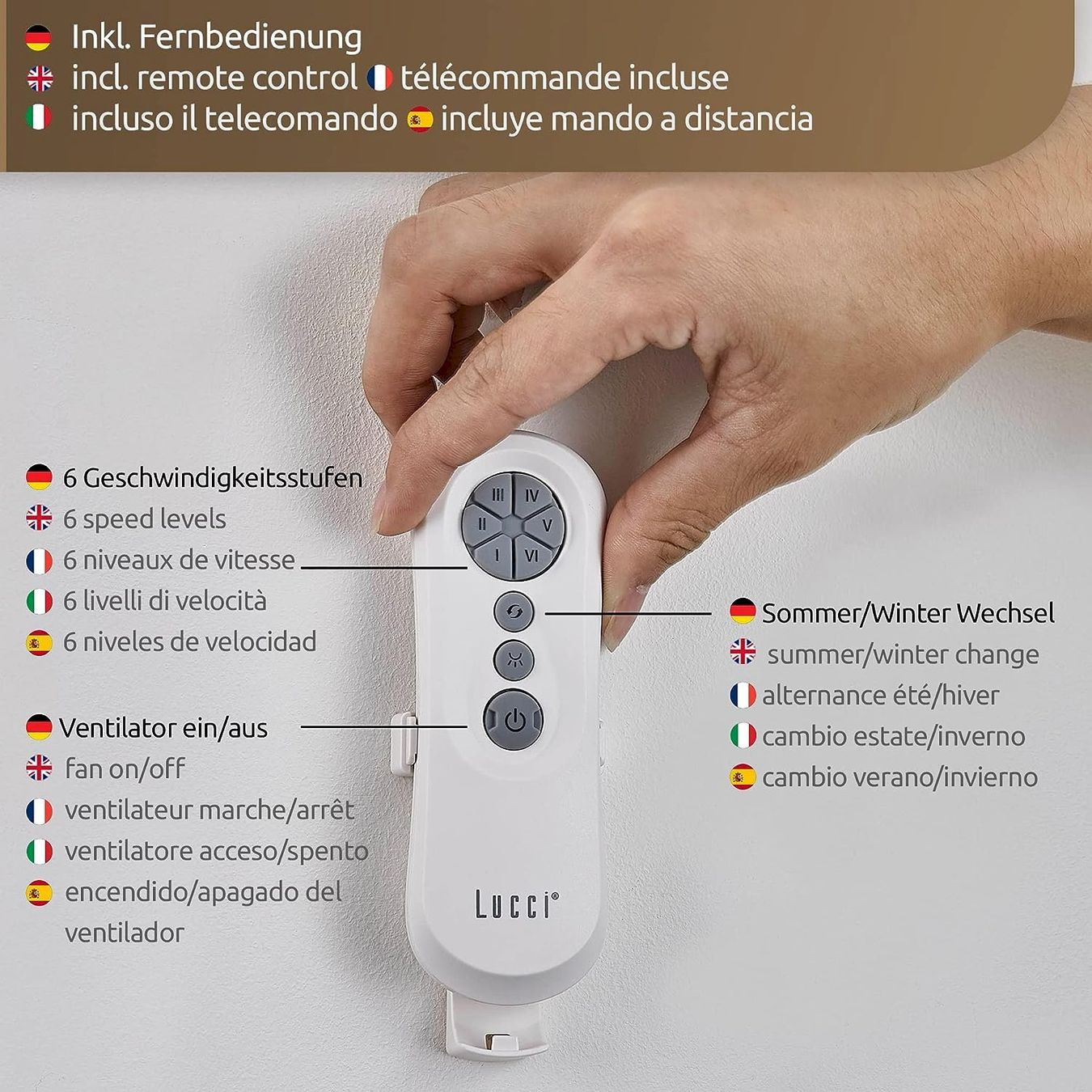 Ventilateurs: Lucci Air Whitehaven Deckenventilator – Neuf avec emballage d'origine à Bottighofen par zaap 3