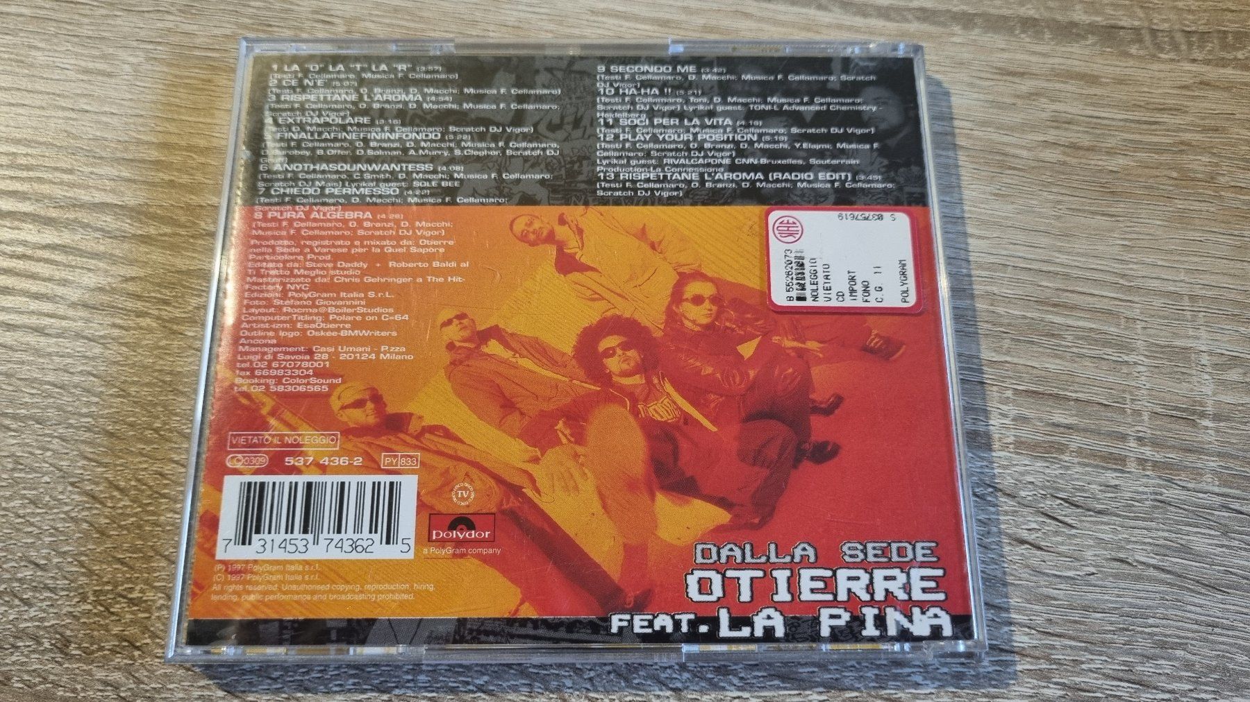 CD: Otierre ft. La Pina - Dalla Sede – Usato da Hagenbuch ZH venduto da lecterr55 2