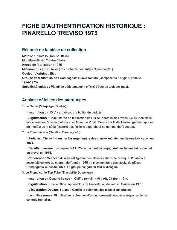 Velos: PINARELLO Treviso Special 1977 – Gebraucht aus Fully von ftaddei 3