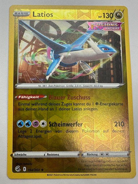 Pokémon Sammelbilder & Trading cards: Latios - Reverse Holo – Neu (gemäss Beschreibung) aus Nussbaumen AG von Pika-Shop
