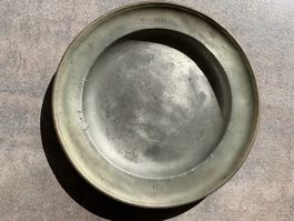 Zinnteller Antik 29cm Basel Scholer Emanuel 18. Jahrhundert
