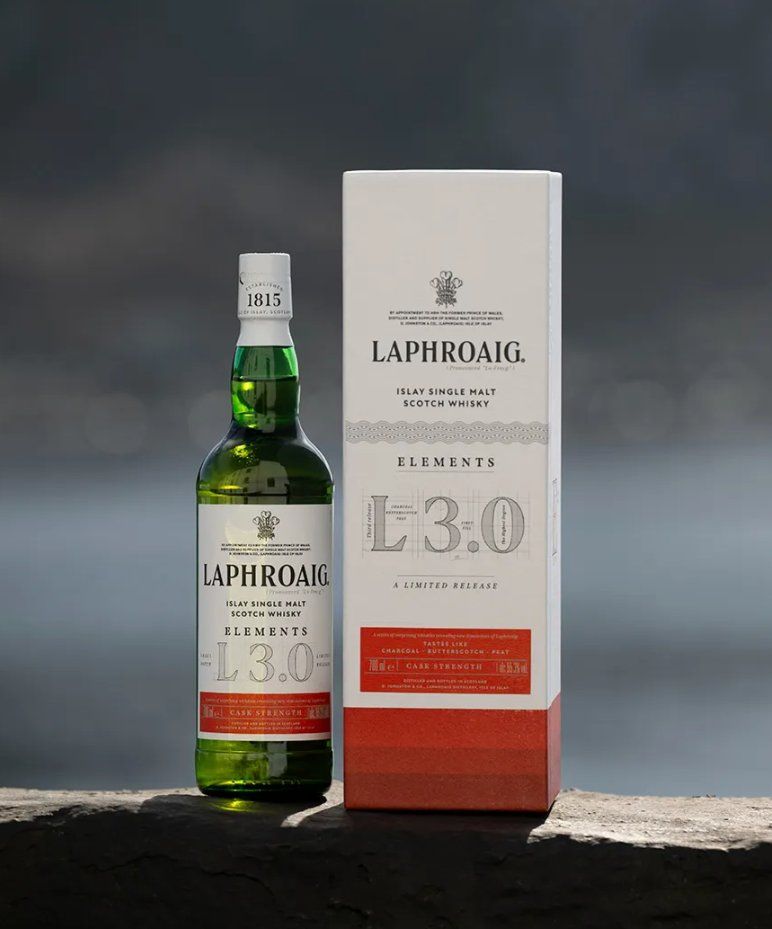 Laphroaig Bevande alcoliche: Laphroaig Elements 3.0 Islay Single Malt Scotch Whisky – Nuovo e nell'imballaggio originale da Zürich venduto da Incap 1