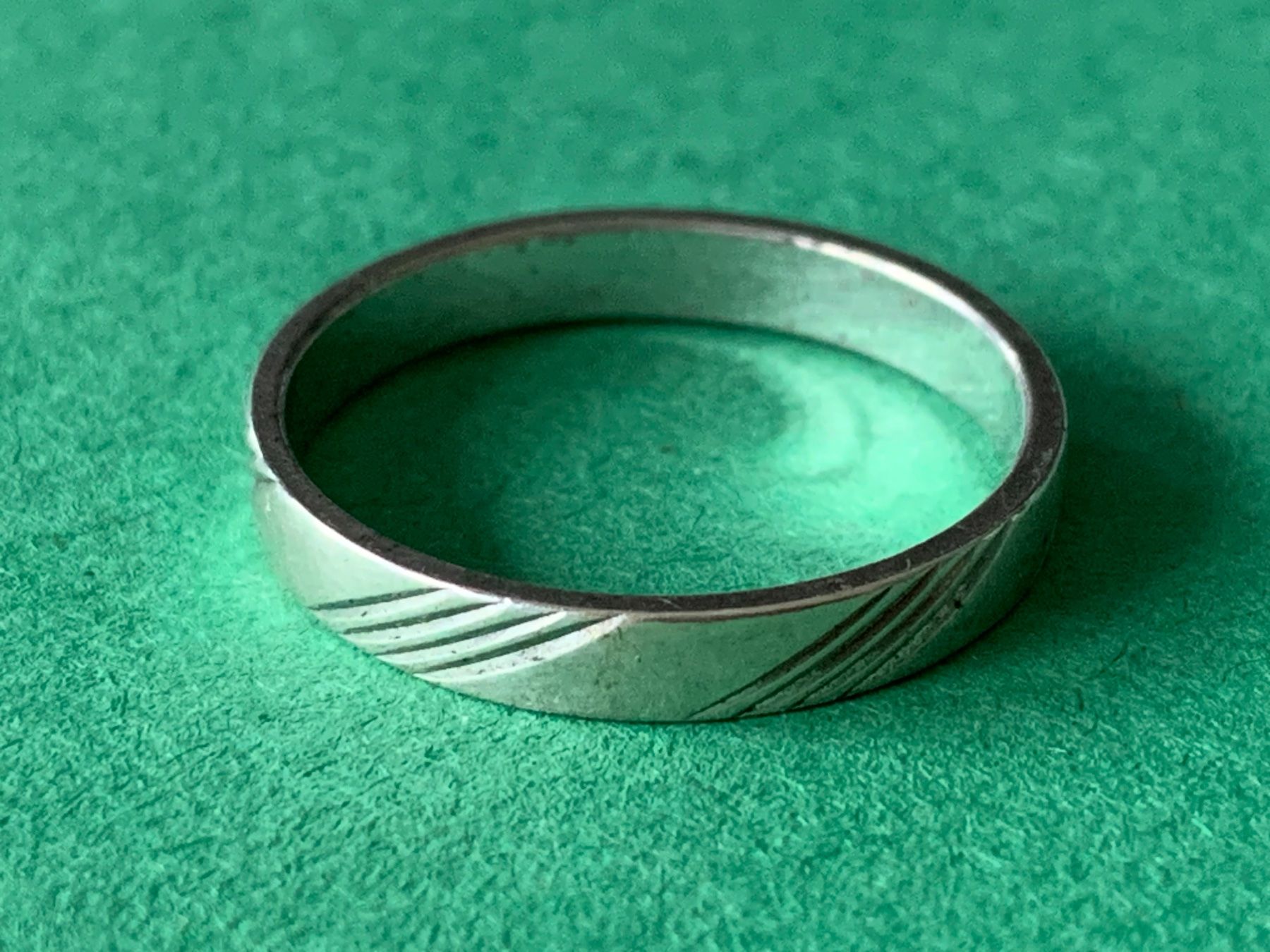 Bagues: Silberring schraffur simple – D'occasion à Laufen par Bellebellezza