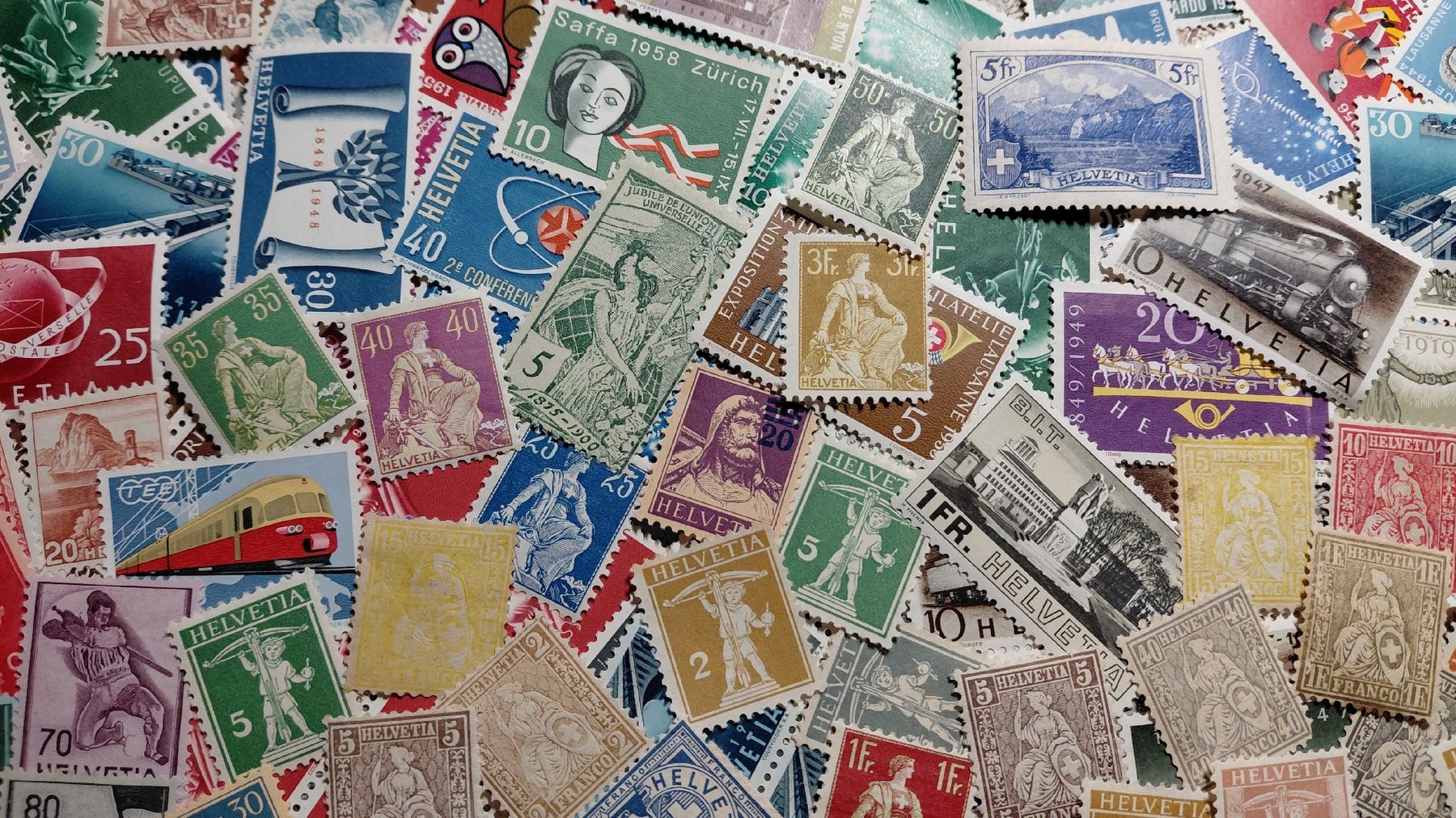 Tous les timbres: Riesige Sammlung Schweizer Briefmarken – D'occasion à Riniken par ChriguG75 1