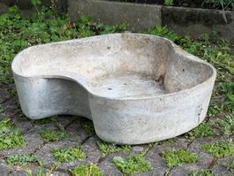 Willy Guhl Eternit Pflanzen Topf Schale nierenförmig Vintage