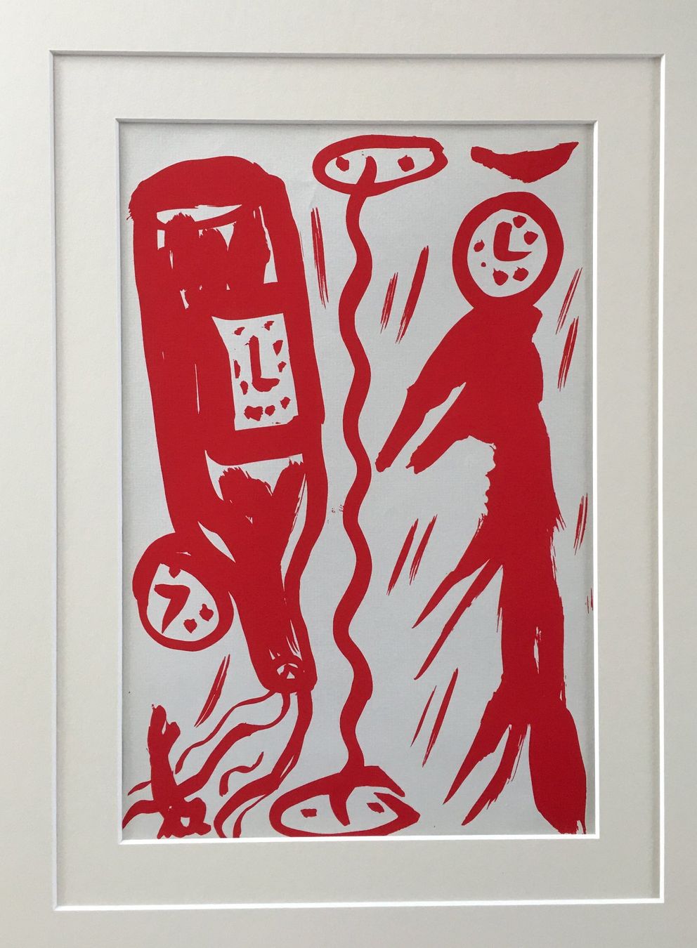 Grafica & Litografie: A.R. Penck Original Siebdruck / Serigraphie "Lyrik" – Usato da Nennigkofen venduto da juhit 1