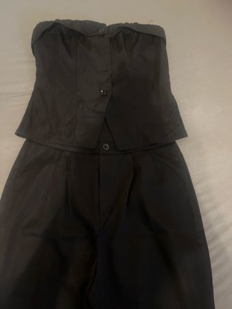Sommer Set: Corsage & Hose Schwarz Gr. S/M, top erhalten