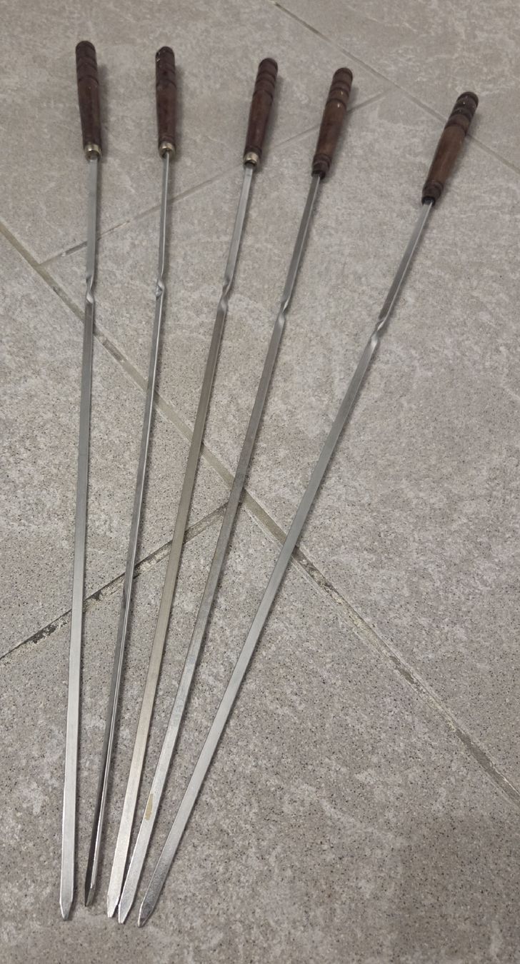 Bestecksets: 5Stk. Spiess, Grillspiesse 53cm – Gebraucht aus Klingnau von Groofty69