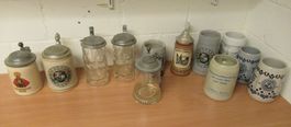 Alte Bierkrüge oder Humpen Haldengut Winterthur
