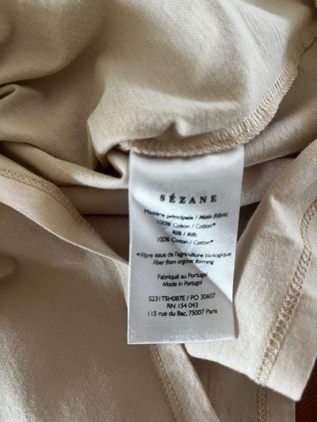 Sezane T-shirt: T-Shirt SEZANE L – Nuovo (secondo la descrizione) da Lavigny venduto da Pilauer 4