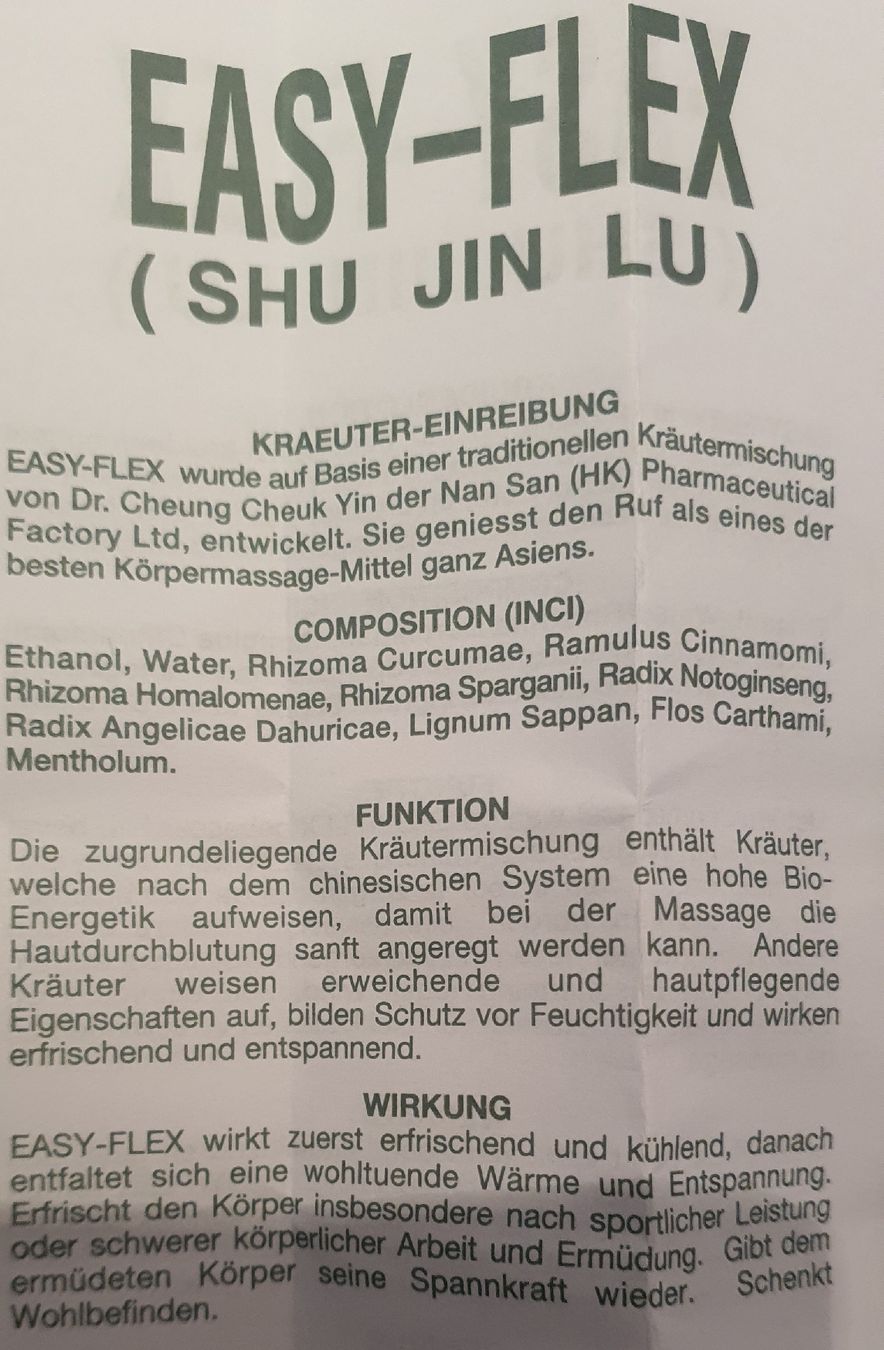Sonstige Körperpflege: EasyFlex - Shu Jin Lu , Kräuter- Massagespray – Neu und originalverpackt aus Rieden SG von Erda3 1