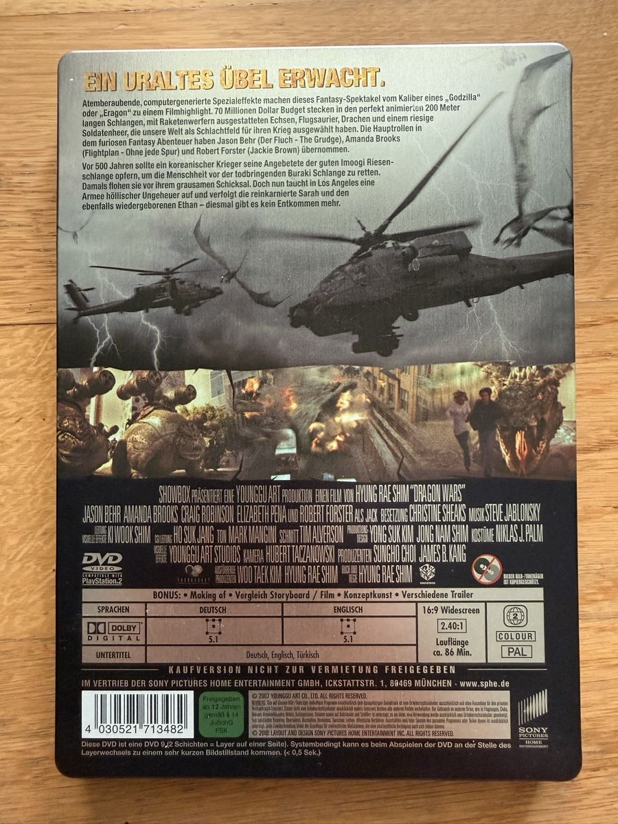 Tutti i DVDs: Dragon Wars D-Wars - Steelbook DVD – Usato da Kölliken venduto da nerdorado 1