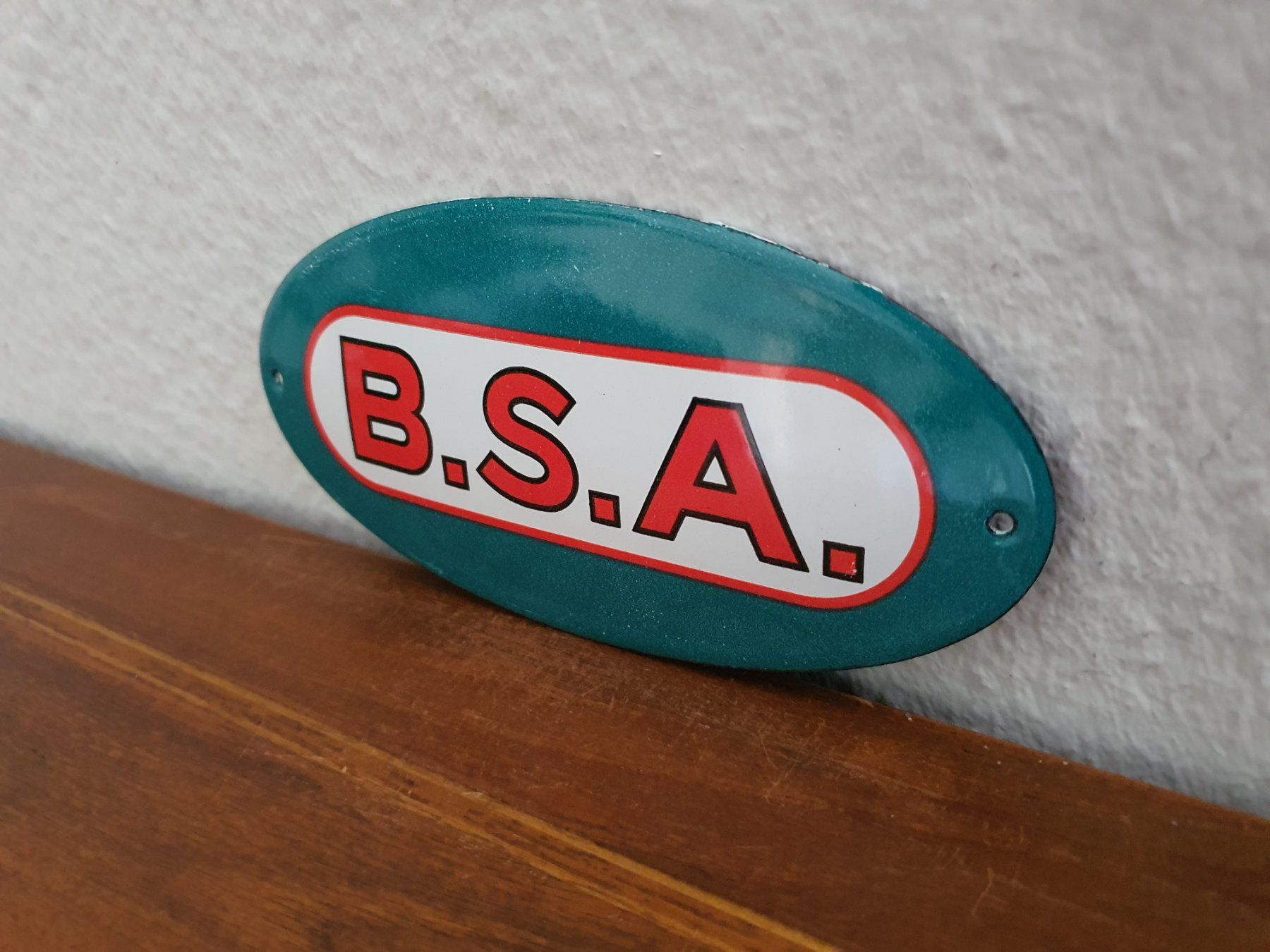 Schilder: Emailschild BSA Motorrad Motorcycles Logo Emaille Schild – Neu (gemäss Beschreibung) aus Schaffhausen von pfanis09 3