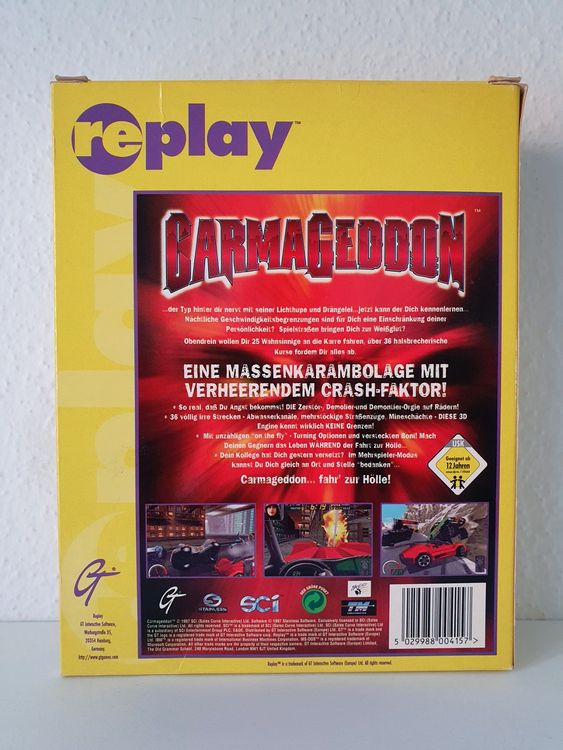 Carmagadon PC Big Box NEW Sealed 1997 Retro gaming