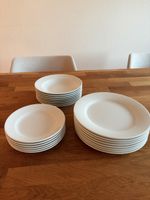 Essservice weiss Teller und Suppenteller