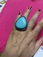 Bague turquoise, style bohème chic - Été ☀️