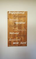 Erfolg Holz Tafeln, Wandtaffel, Kalligraphie