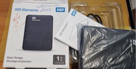 WD Elements 1TB 2.5" USB 3.0 HDD | OVP, nur 454 Std. Top SMA