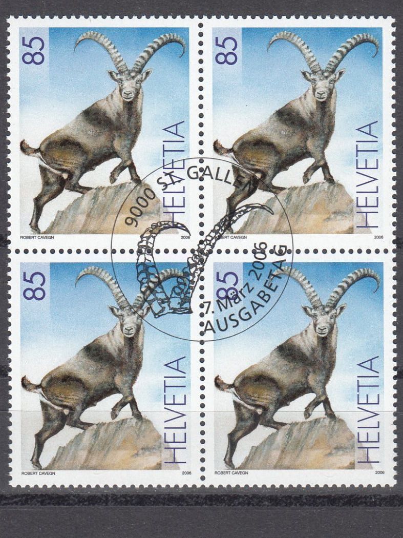 Alle Briefmarken: SBK 1196 im 4er-Block mit ET – Gebraucht aus Bürglen TG von StampGraf