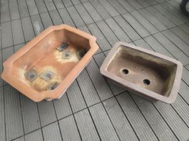 2 schöne  bonsai schale töpfe 
