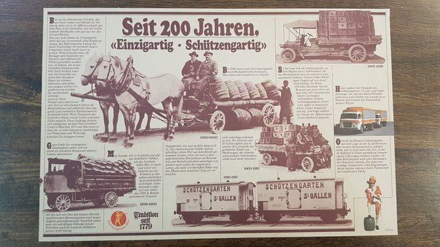 Set de table et chaises: Bier Brauerei Schützengarten Tischsets – D'occasion à St.Gallen par Stocken64 3