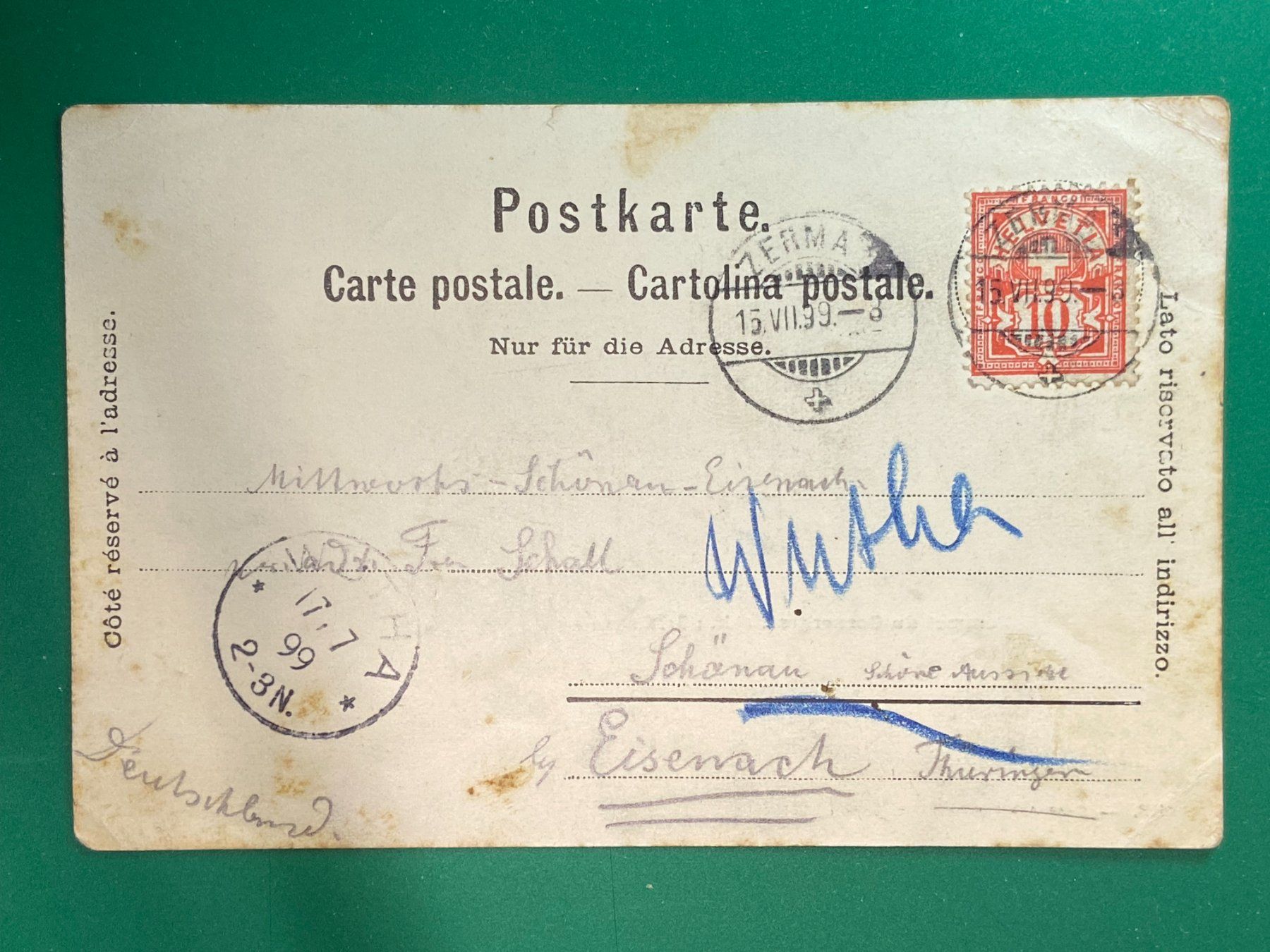Ansichtskarten: Sommet du Gornergrat - 1899 – Gebraucht aus Steg VS von danwer74 1
