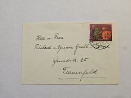 Couvert mit Briefmarke HELVETIA Pro Juventute 1959