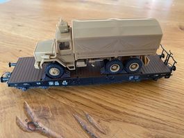 Märklin 48665 - Schwerlastwagen mit Zivilschutzfahrzeug