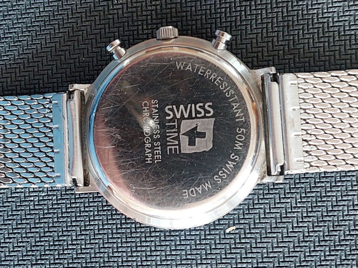 Swiss Orologi: Swiss Time Chronograph Vintage – Usato da Oberdiessbach venduto da wasserfreak 1