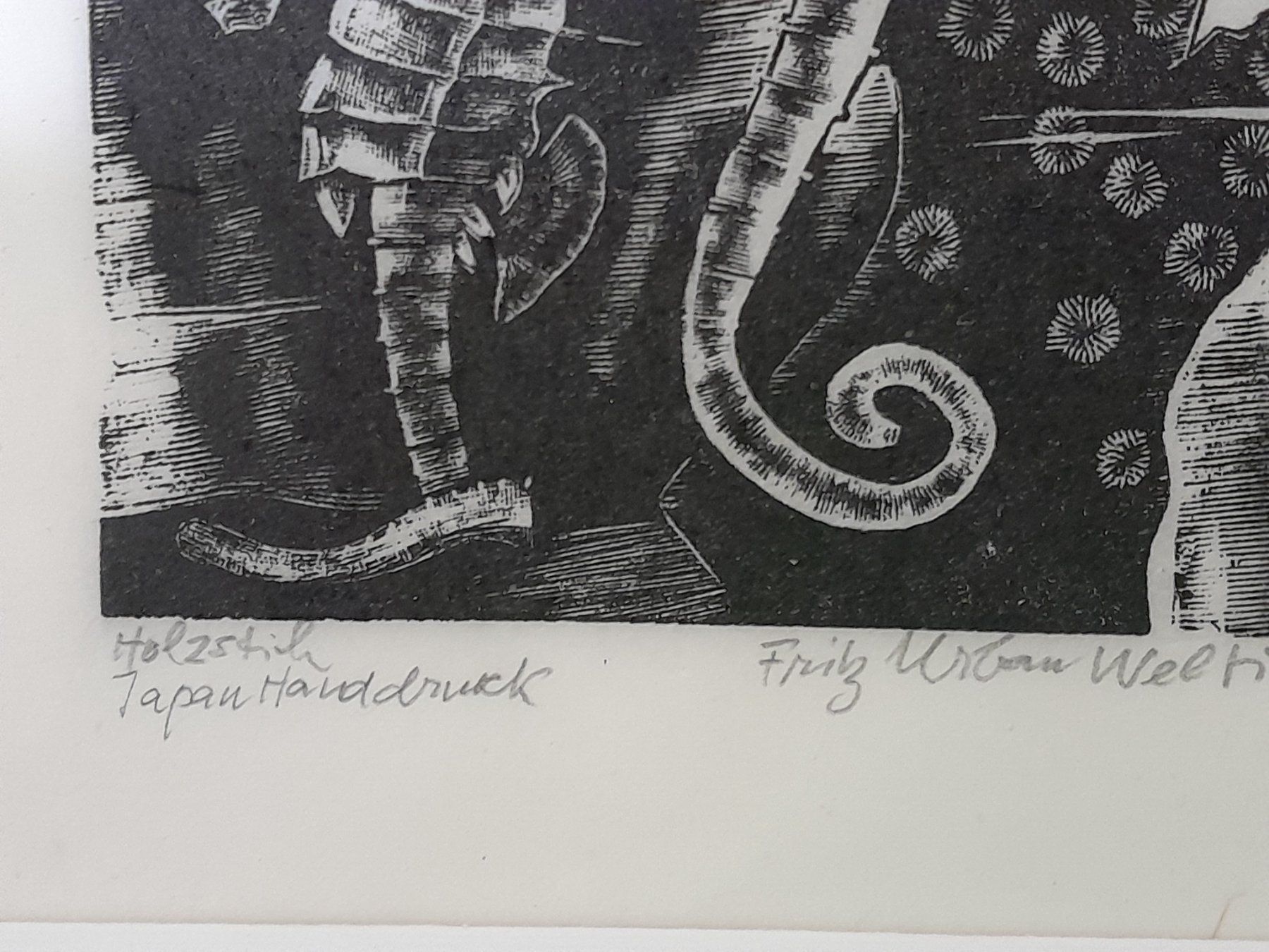 Xilografie: Fritz Urban Welti 1901 - 1974 – Usato da Rossrüti venduto da Hansi778