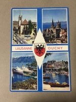 Ouchy Lausanne alte IRIS Karte mit Wappen