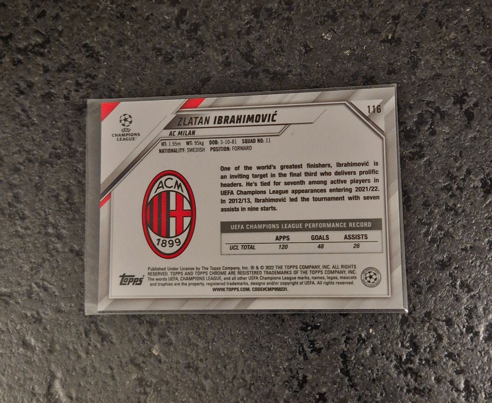 Topps Carte collezionabili: Zlatan Ibrahimovic - AC Milan - Topps – Nuovo (secondo la descrizione) da Burg AG venduto da Danoe 1
