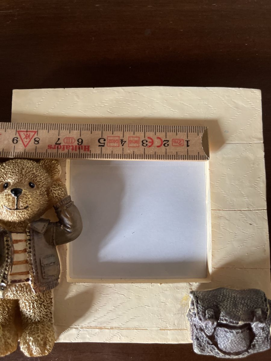 Cornici: Süsser Bilderrahmen Bär mit Tasche Deko Figur – Nuovo e nell'imballaggio originale da Schönenbuch venduto da hug_f2ny 4