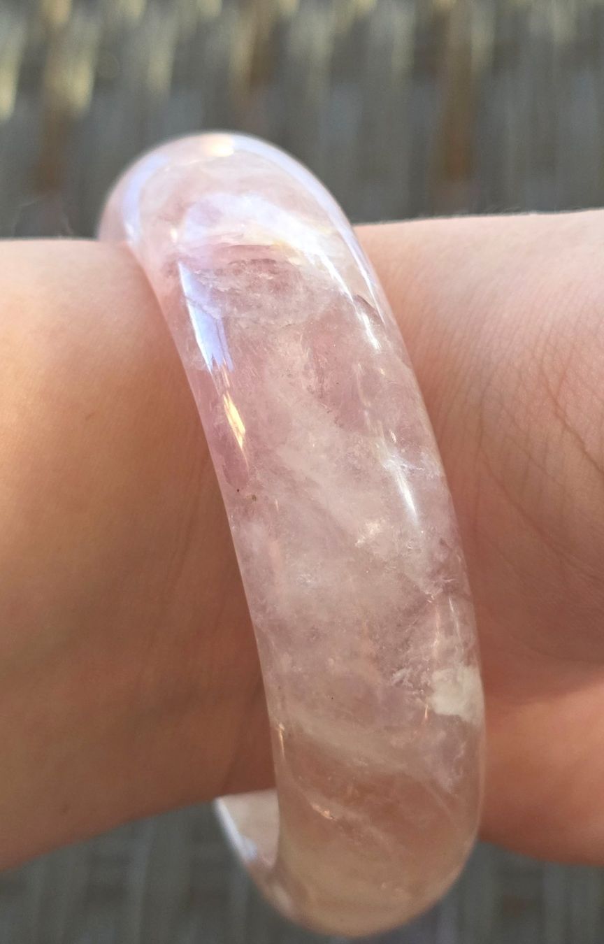 Mineralien & Heilsteine: 💗✨ Pinker Lepidolith Armreif ✨💗 – Neu und originalverpackt aus Matzingen von Shay_Crystalz