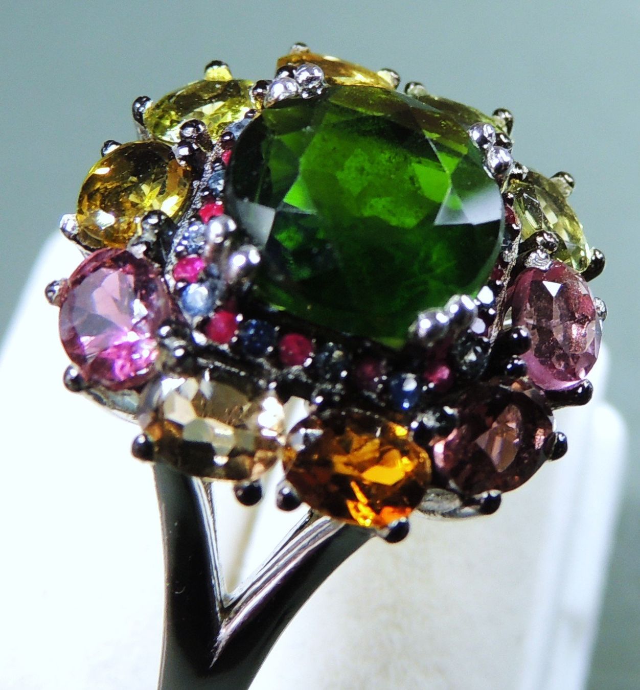 Anelli: Turmalin Silber 925 Fingerring – Nuovo e nell'imballaggio originale da Waldenburg venduto da schaller707 2