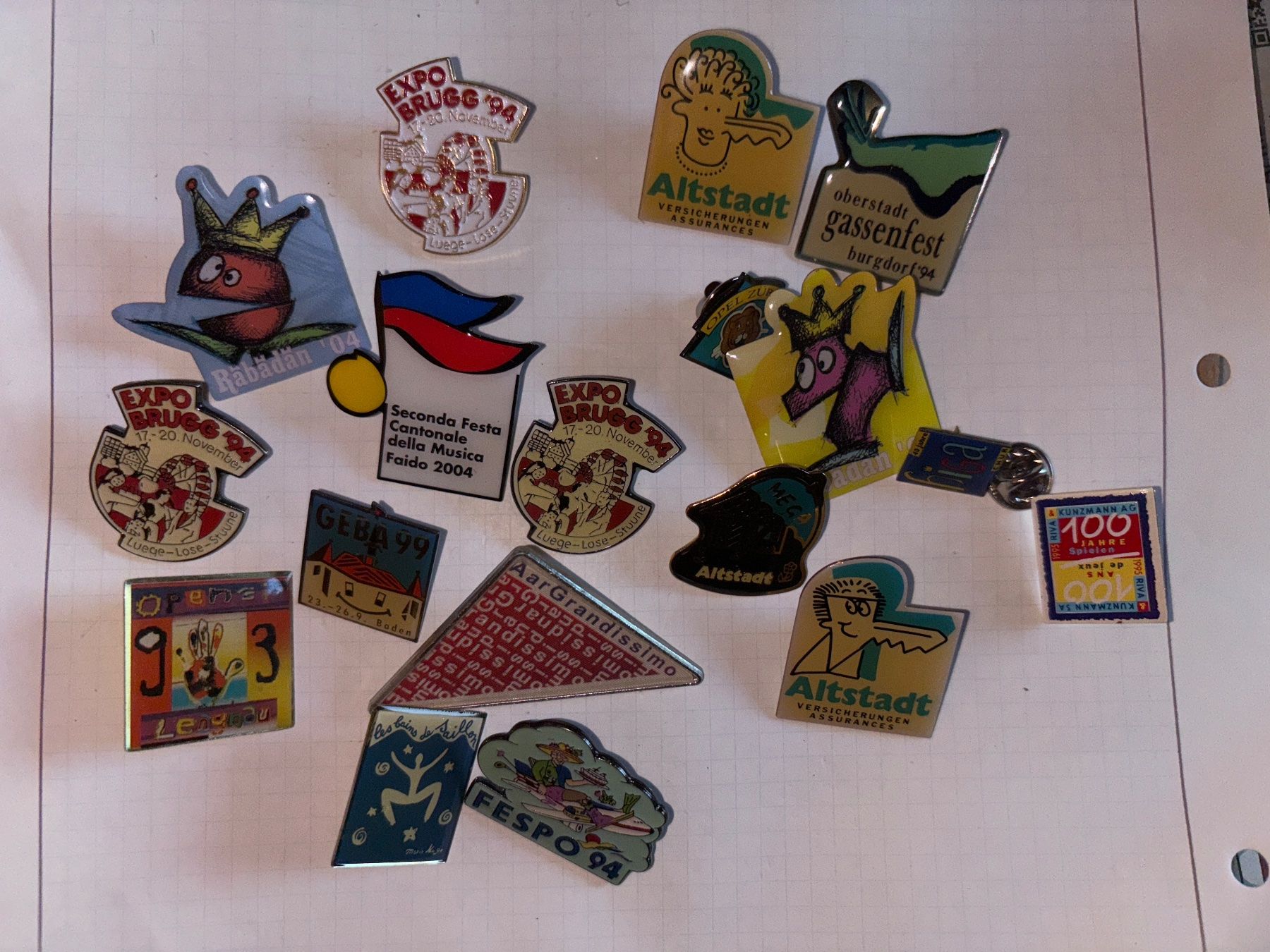 Plaketten & Abzeichen: Pins Feste Expos etc. – Gebraucht aus Lützelflüh-Goldbach von NicoleL.
