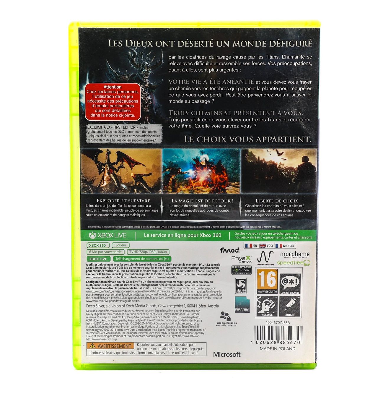 Giochi: Risen 3 : Titan Lords - XBOX 360 – Usato da Paudex venduto da dindeboy 1