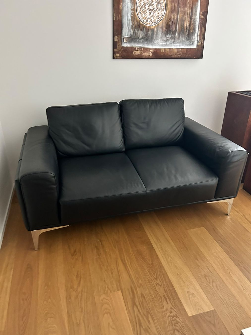 Divani: Sofa schwarz Echtleder – Usato da Alberswil venduto da MiSaWi 2