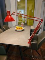 Rote REGENT Schreibtischlampe, Retro Design