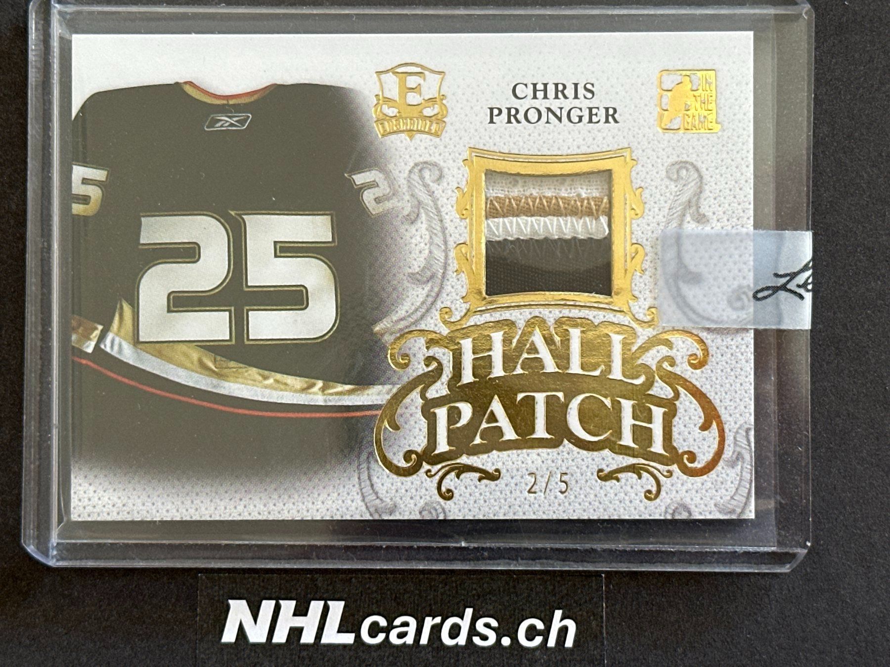 NHL Carte collezionabili: Chris Pronger NHL 3-Color Patch Card /5 – Usato da Belp venduto da nhlcards.ch