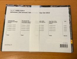 JAHRESSET 2023 ERSTTAGSUMSCHLAEGE ORIGINALPREIS 109.15 FR.