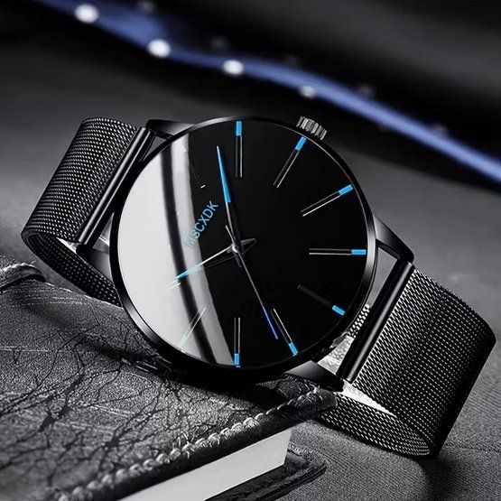 Uhren: Armbanduhr Herren "Classic" blau – Neu und originalverpackt aus Oensingen von Liquidations-Shop 1