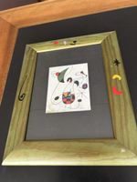 Kleiner Druck von Joan Miró „Die Ermordung der Malerei“