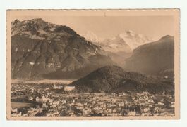 AK 1922, Interlaken Mönch Jungfrau Swiss Alps