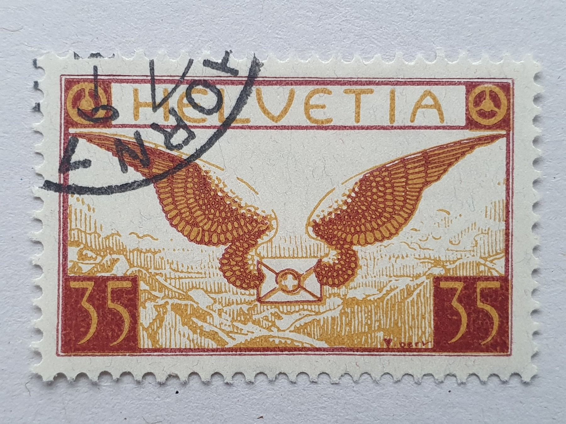 Alle Briefmarken: F14 + F15 Flugpost Kat. 205.- – Gebraucht aus Balgach von SIMEON27 1