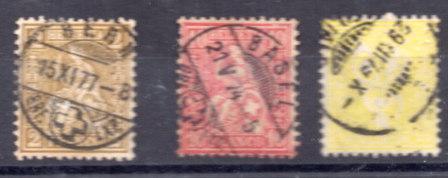 Tutti i francobolli: Sitzende Helvetia  SBK  37 - 43 – Usato da Aarau venduto da kufi44 1