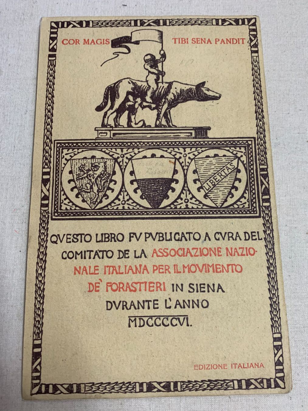 Cartoline postali: Italia - Siena - 1906 – Usato da Sorengo venduto da 74in 1